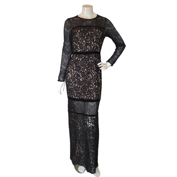 Marciano Black Lace Maxi Dress - Picture 11 of 15